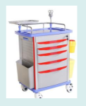 HOSPITAL MEDICAL EMERGENCY TROLLEY TRASH CART