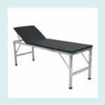 STANDARD STEEL EXAMINATION COUCH (PATIENT EXAMINATION TABLE BED/HOSPITAL PATIENT EXAMINATION COUCH).